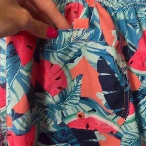 George Tropical Watermelon Swim Trunks Size Large - Picture 7 of 9
